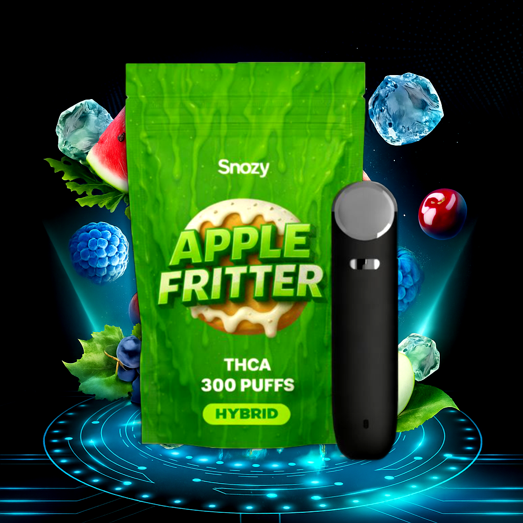THCA vape Apple Fritter  Snozy – laglig THCA i Sverige, 300 puffar
