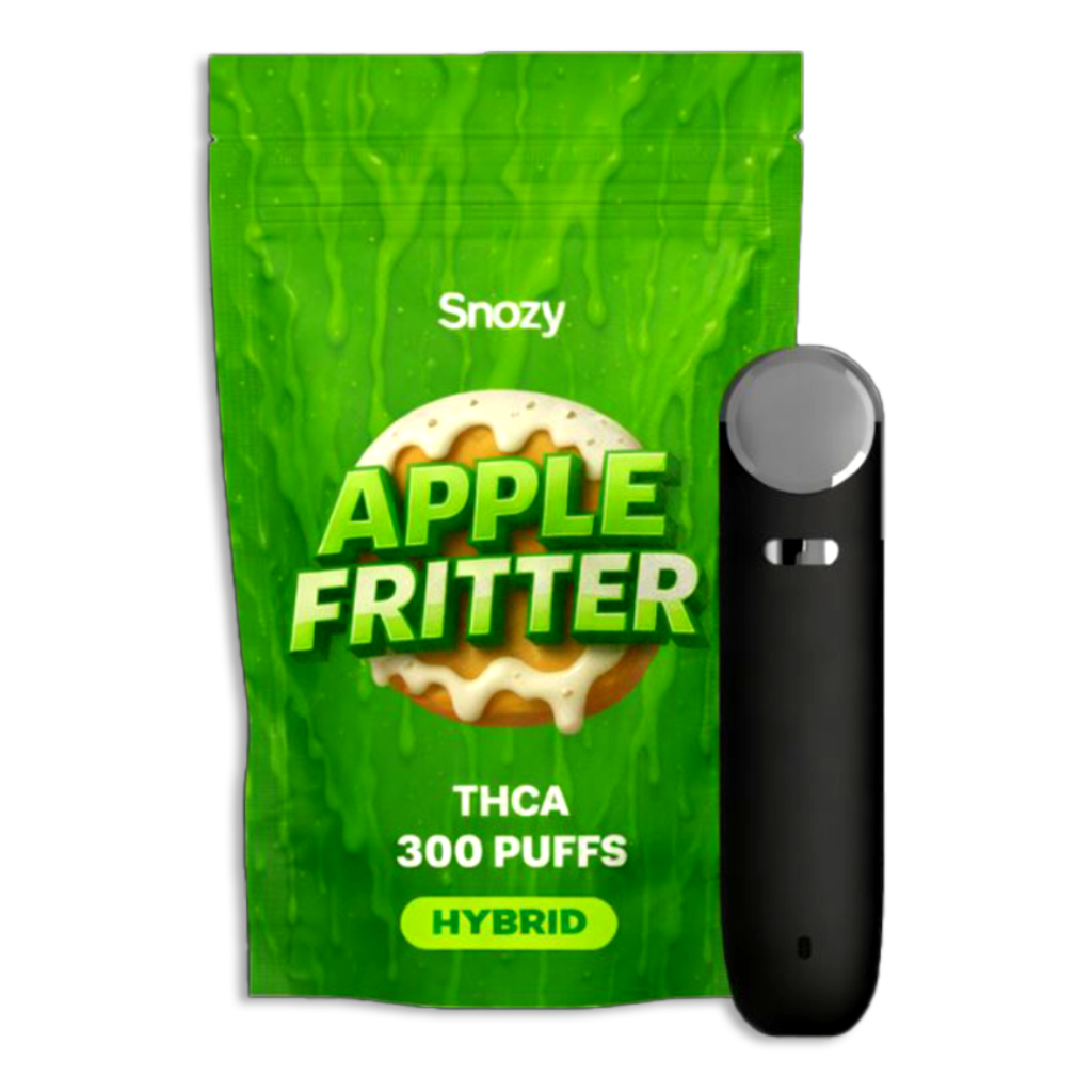 THCA vape Apple Fritter  Snozy – laglig THCA i Sverige, 300 puffar
